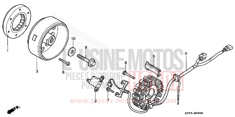 GENERATOR von City Fly FLASH RED (R119E) von 1998